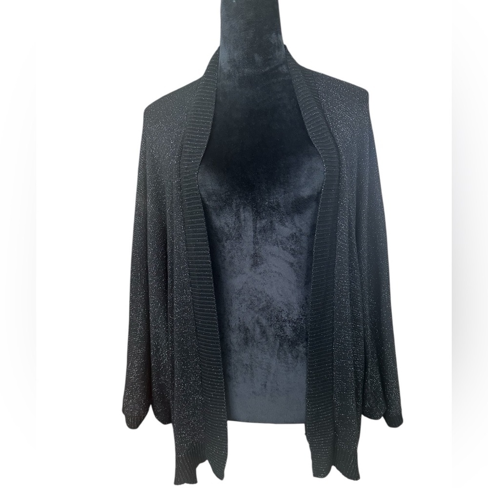Torrid Open-Front Batwing Cardigan Sweater – Size 1/2 Silver Speckles